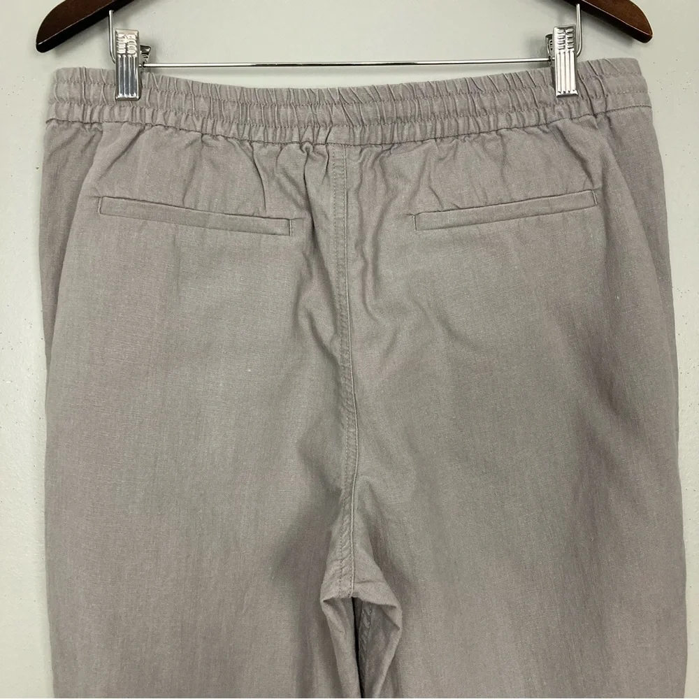 J. Crew Point Sur Seaside Jogger Pants Women’s Size 12 Pull On Linen Blend Beach